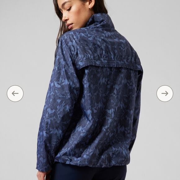 Athleta Sightseer Lace Jacket Blue Size Small - Picture 2 of 13